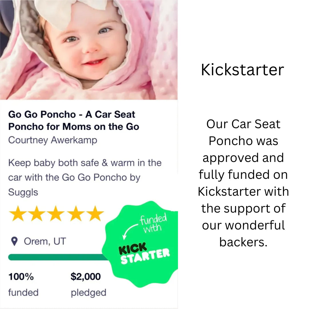 Car Seat Poncho by Suggls was 100% funded on kickstarter with support of backers - badge
