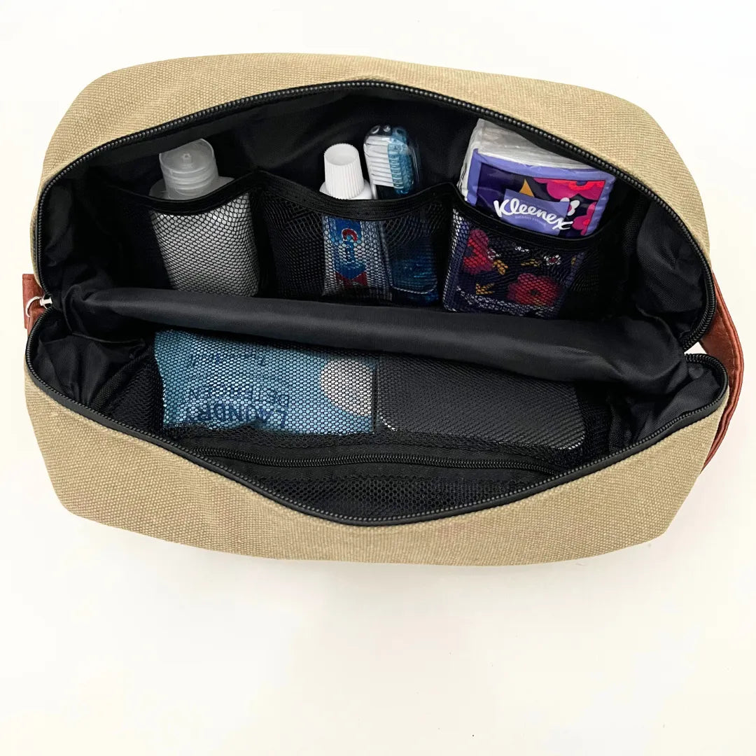 Toiletry Bag (canvas with pockets)