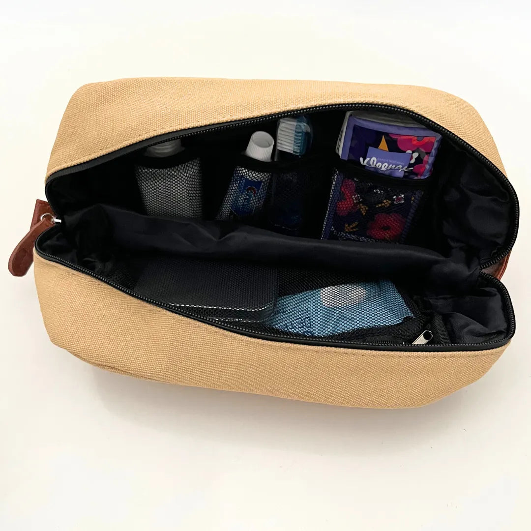 Toiletry Bag (canvas with pockets)